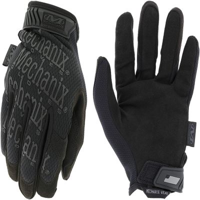 Mechanix Wear: The Original Covert Tactical Work Gloves with Secure Fit, Flexible Grip for Multi-purpose Use, Durable Touchscreen Safety Gloves for Men (Large, Black)