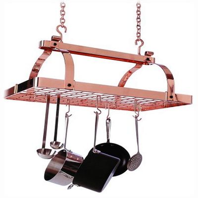 Enclume PR1NBWG CP Classic Rectangle Ceiling Rack, Copper