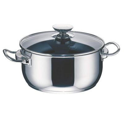 Berndes Injoy Special Edition Saut Pan 20cm  with Glass Lid Silver
