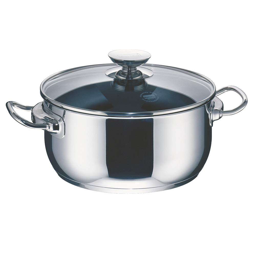 Berndes Injoy Special Edition Saut Pan 20cm  with Glass Lid Silver