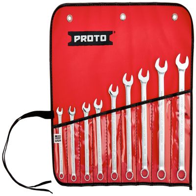 9 Piece Satin Metric Combination ASD Wrench Set 12 PT