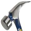 ESTWING BIG BLUE Framing Hammer - 25 oz USA Made Straight Rip Claw Hammer with Forged Steel Construction & Shock Reduction Grip - E3-25S view 2