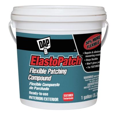 DAP ElastoPatch Textured Flexible Patching Compound, Off White, 1 Gal (7079812290)