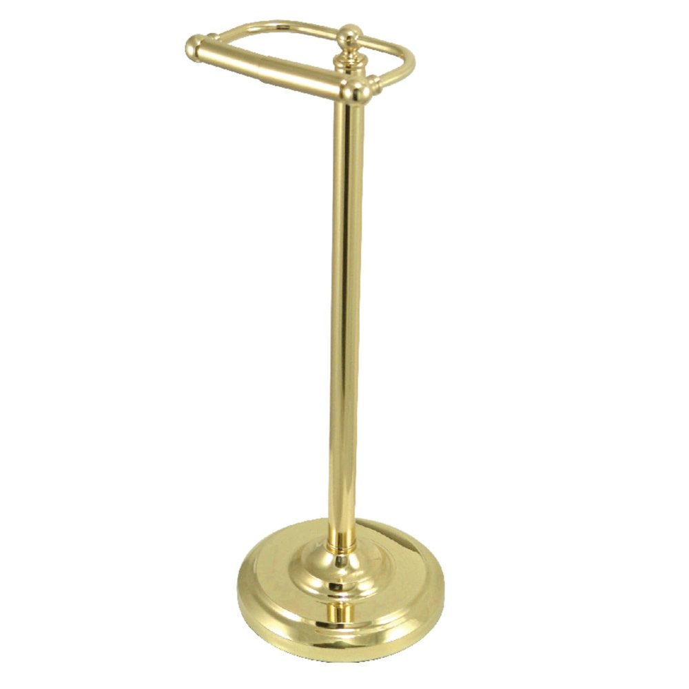 Kingston Brass CC2002 Vintage Freestanding Toilet Paper Holder, Polished Brass