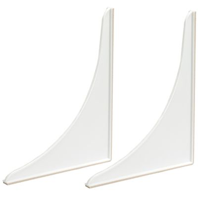 EZ-FLO 7 x 9 Inch White Bathroom Shower Splash Guard, Pack of 2, 15266