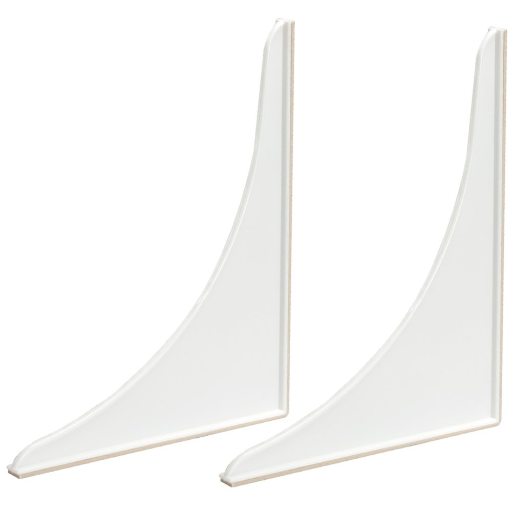 EZ-FLO 7 x 9 Inch White Bathroom Shower Splash Guard, Pack of 2, 15266