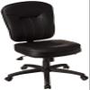 Boss Office Products Leather Adjustable Task Chair Without Arms, Black, B563 view 1