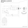 Kingston Brass ABT1020-1 Vintage Single Function Round Hand Shower in Polished Chrome view 3