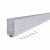 M-D Building Products 68593 Aluminum and Vinyl U-Shape Screw-on Under Door Seal with Kick Plate Draft Stopper, Prevents Dust & Insects, Energy-Saving Door Insulation, Ideal for Home (36 Inch, Silver) view 1