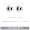 Ginger 1539B/PC Canterbury Shower Rod Brackets Pair, Polished Chrome view 2