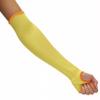G & F 58123-6 100% Kevlar 18-Inch Cut Resistant Knit Sleeve with Thumb Hole, Yellow, Sold by 6-piece pack view 1