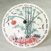 NOVICA Bird and Flower Saa Paper and Bamboo Parasol 'Crane Morning' view 2