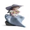 LLADR Fragrant Bouquet Girl Figurine. Porcelain Girl with Flowers Figure. view 2
