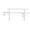 ClosetMaid ShelfTrack White Standard Upright, Closet System Hardware, 84 in., Double Slot, Durable Steel for Closets, Pantries, Utility, Laundry view 3