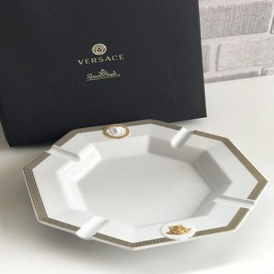 Versace by Rosenthal Gorgona Porcelain 9-1/2-Inch Cigar Ashtray