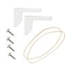 COMPAC HOME Stabilizers T Bumpers, Lock Place, Keeps Children, Elderly, Disabled Safe from Slipping Off Shaking, Moving or Wobbly Toilet Seat (1 Set), White, 1 Count (Pack of 1) view 4