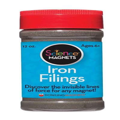 Dowling Magnets Iron Filings, Jar (12 ounces) with shaker lid