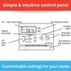 Lux Pro Programmable Thermostat for Home Use; 1 Heat, 1 Cool, Model PSP511LC, 5-2 Day with Backlight view 4