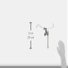 Daiichi Seiko Rod Holder, Rod Holder, Lock Piton, 13010, White view 2