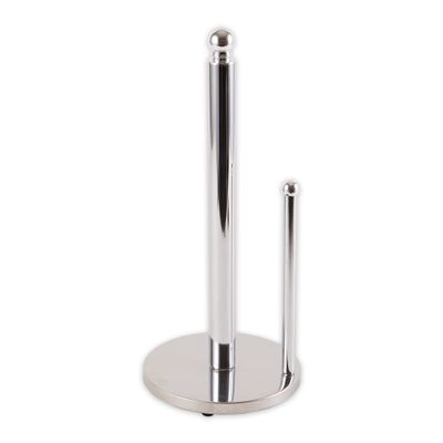 RSVP International Countertop Paper Towel Holder Kitchen Collection, Chrome, 6x13.75"