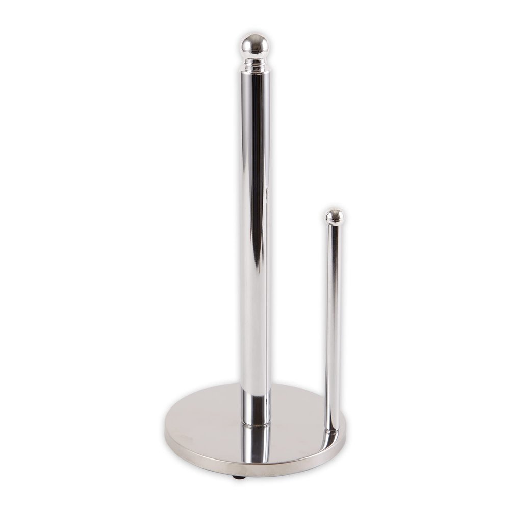 RSVP International Countertop Paper Towel Holder Kitchen Collection, Chrome, 6x13.75"