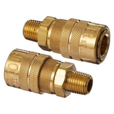 Milton (S-716) 1/4" Male NPT M Style (Industrial) Air fitting Quick Connect Coupler (Packaging May Vary)
