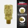 Milton (S-716) 1/4" Male NPT M Style (Industrial) Air fitting Quick Connect Coupler (Packaging May Vary) view 2