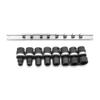 Genius Tools 8 Piece 1/2" Dr. SAE Swivel Impact Socket Set TG-408S view 4