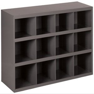 Bin Unit, 12 Bins, 33-3/4x12x23-7/8 in.