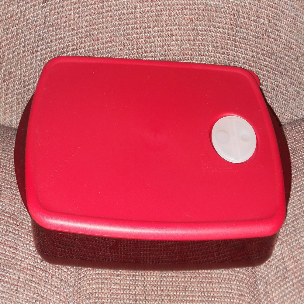 Tupperware Rock N Serve Large Shallow Ruby