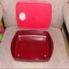 Tupperware Rock N Serve Large Shallow Ruby view 2