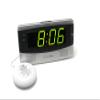 Sonic Alert Large Digital Clock, Loud Alarm Clock for Heavy Sleepers with Snooze, Full Range Brightness Dimmer, Outlet Powered Digital Clocks for Bedroom, Desk, Bedside, Shelf (gray) Silver view 1