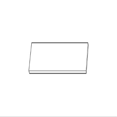 All-Purpose White Laminate Shelf