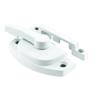 Prime-Line F 2588 Sash Lock, 2-1/16 In. Hole Centers, Fits Single and Double Hung vinyl Windows, Diecast, White, (Single Pack) view 1