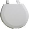 Mayfair 440EC 000 Open Front Molded Wood Toilet Seat with Dial-On Hinges, Round, White view 1