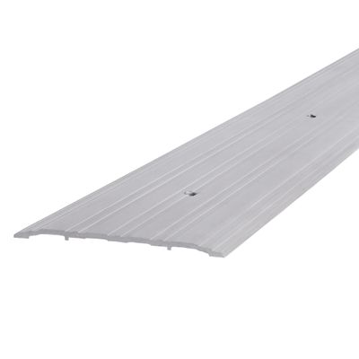 M-D Building Products 68387 Aluminum Commercial Flat-Profile Threshold: Durable and Sleek Entryway Access Solution Draft Protection (5 in. x 1/4 in. x 36 in.) (Silver)
