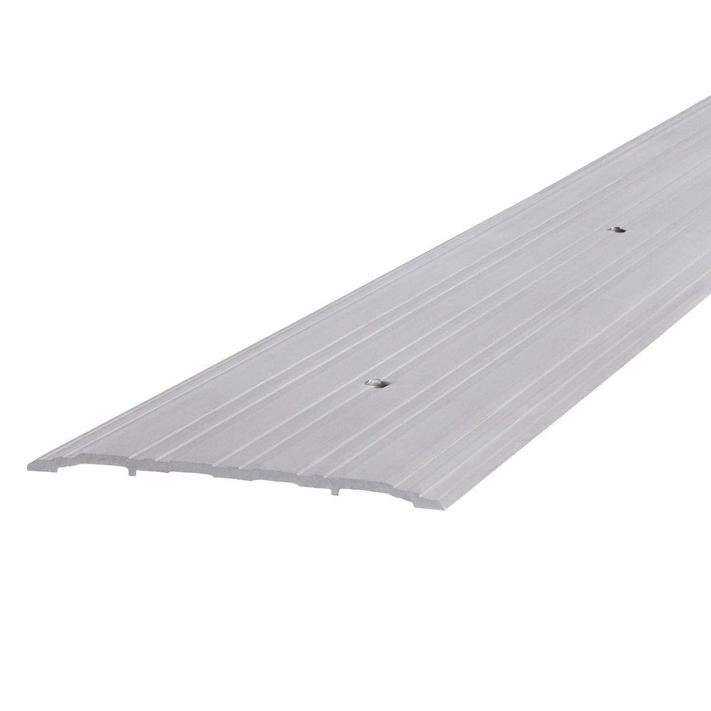 M-D Building Products 68387 Aluminum Commercial Flat-Profile Threshold: Durable and Sleek Entryway Access Solution Draft Protection (5 in. x 1/4 in. x 36 in.) (Silver)