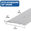 M-D Building Products 68387 Aluminum Commercial Flat-Profile Threshold: Durable and Sleek Entryway Access Solution Draft Protection (5 in. x 1/4 in. x 36 in.) (Silver) view 2