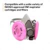 3M Half Facepiece Reusable Respirator Assembly Kit 6291, Size Medium, P100, Lightweight, Comfortable, Easy to Adjust, Includes 2091 Particulate Filter, Welding, Soldering, Asbestos view 4