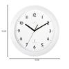 Acctim Cadiz RC Wall Clock 25.5cm White 74132, l x 25 cm w view 3