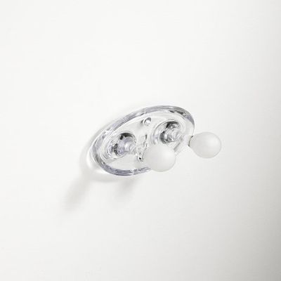 Umbra Droplet Double Hook, Clear