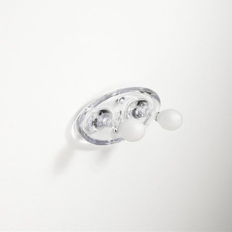 Umbra Droplet Double Hook, Clear