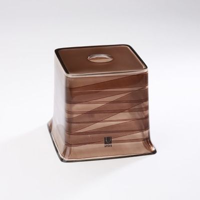 Umbra Riviera Tissue Cover, Clear with Brown