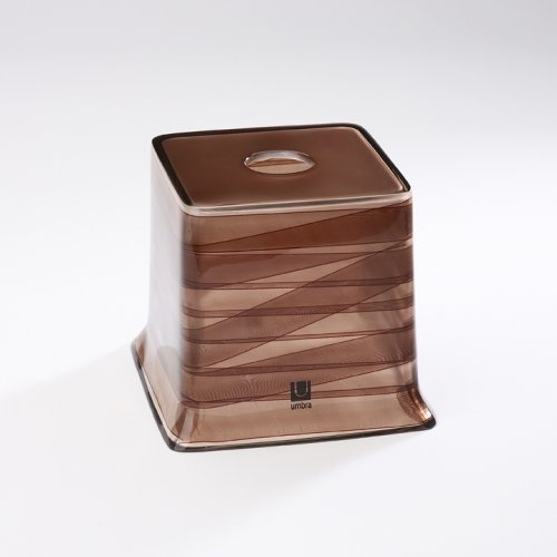 Umbra Riviera Tissue Cover, Clear with Brown