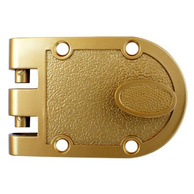 NU-SET 2120-3 Jimmy Proof Style Inter Locking Deadbolt Lock with Single Cylinder, Bronze