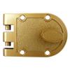 NU-SET 2120-3 Jimmy Proof Style Inter Locking Deadbolt Lock with Single Cylinder, Bronze view 1