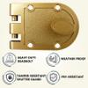 NU-SET 2120-3 Jimmy Proof Style Inter Locking Deadbolt Lock with Single Cylinder, Bronze view 3