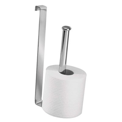 InterDesign Stainless Steel Compact Organizer Caddy Holds 2 Rolls of Toilet Paper, Chrome, 10.75x4.5x2 inches, 2 Roll Reserve, Model 69380