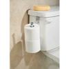InterDesign Stainless Steel Compact Organizer Caddy Holds 2 Rolls of Toilet Paper, Chrome, 10.75x4.5x2 inches, 2 Roll Reserve, Model 69380 view 2