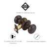 Design House 753442 Cambridge Passage Hall and Closet Door Knob Oil Rubbed Bronze view 3